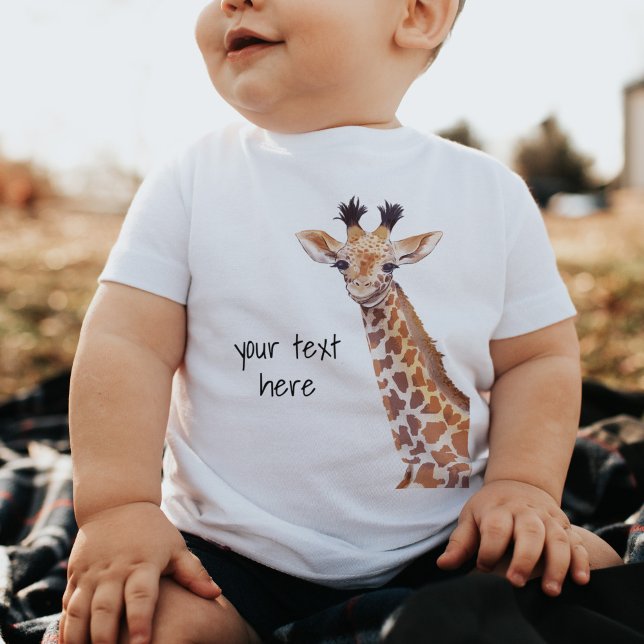 Cute Baby Giraffe Personlig T Shirt (Skapare uppladdad)