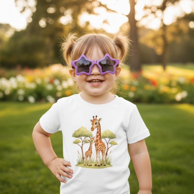 Cute Baby Giraffe Safari Animal Toddler African T Shirt (Skapare uppladdad)