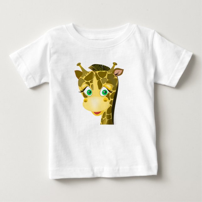 Cute Baby Giraffe - T Shirt (Framsida)