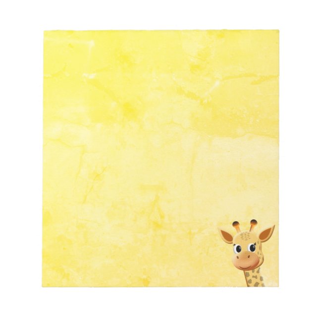 Cute Baby Giraffe Teckning Anteckningsblock (Framsida)