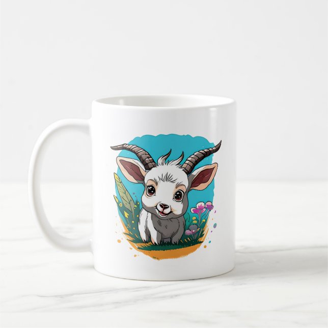 Cute Baby Goat Mugg (Vänster)