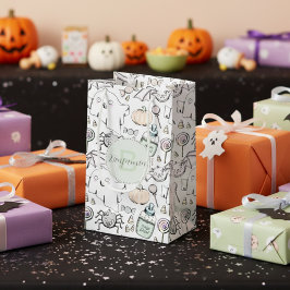 Cute Baby Halloween med pumpor, Fladdermus och Spö