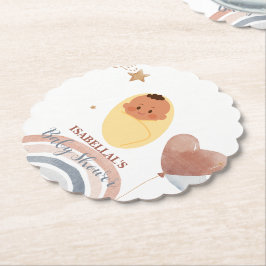 Cute baby har afrikanska amerikanska pojkar babydu underlägg papper