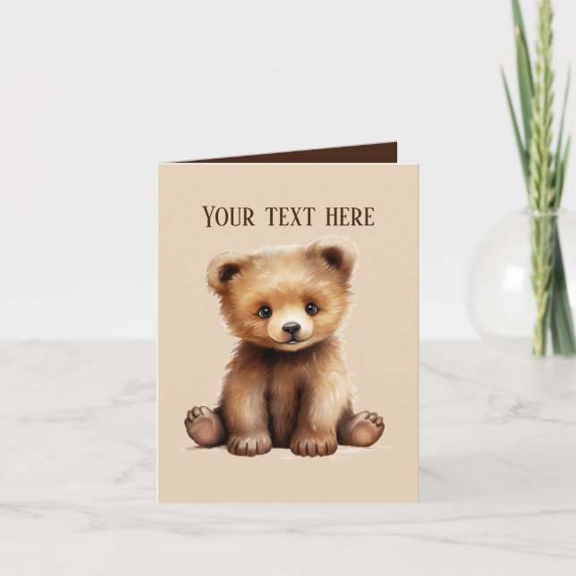 Cute baby har lagt till text för alla syften kort (Framsida)