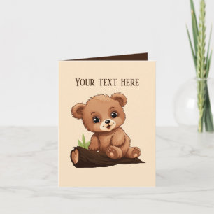 Cute baby har lagt till text för alla syften kort