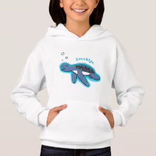Cute baby havssköldpadda, tecknad t shirt