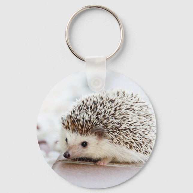 Cute Baby Hedgehog Animal Nyckelring (Framsida)
