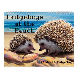 Cute Baby Hedgehog Bilder vid den färgstarka persi Kalender