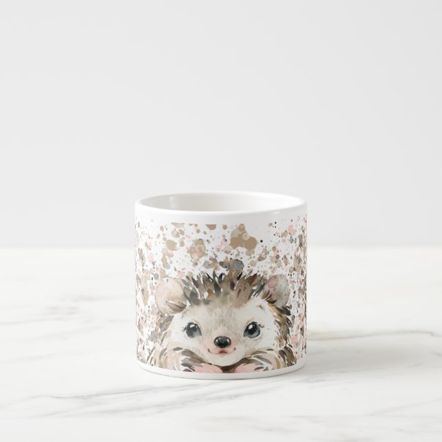 Cute Baby Hedgehog Espressomugg (Framsidan)