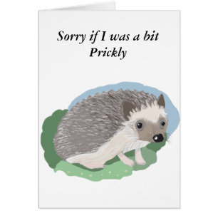 Cute Baby Hedgehog Hälsningskort