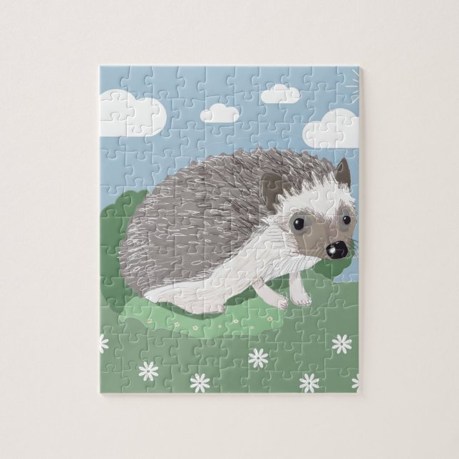 Cute Baby Hedgehog Jigszawa Pussel (Vertikal)
