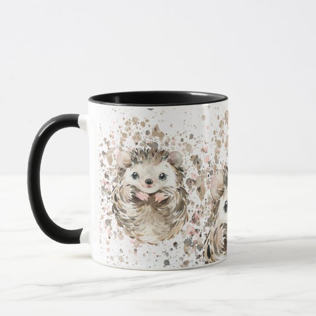 Cute Baby Hedgehog Mugg (Vänster)