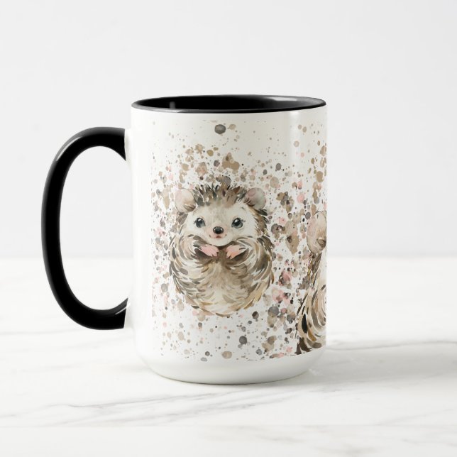 Cute Baby Hedgehog  Mugg (Vänster)