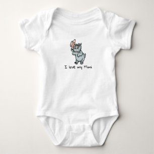 Cute Baby Hippo I Kärlek min Mimi T Shirt