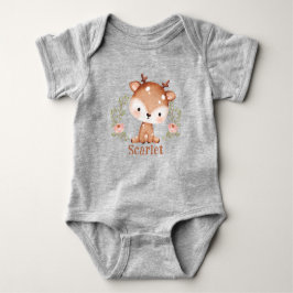 Cute Baby Hjort Första födelsedagen - jag babyskor T Shirt