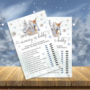 Cute Baby Hjort Mamma eller Baby Shower Game