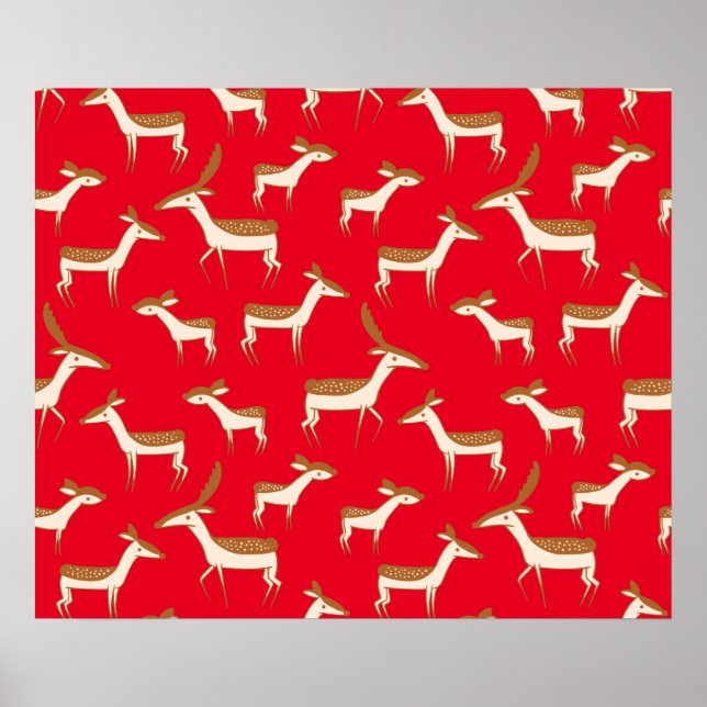 Cute Baby Hjort och familj Poster (Framsidan)