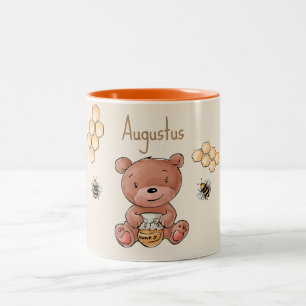Cute Baby Honungsbjörn Unge Två-Tonad Mugg