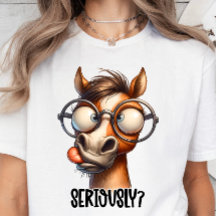 Cute Baby Horse, Funny Sarcasm-citat T-shirt