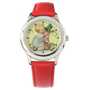 CUTE BABY HUGGING RABBIT IRISH ST. PATRICK'S DAY ARMBANDSUR