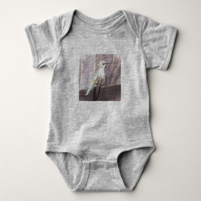 Cute Baby Hummingbird - T Shirt (Framsida)