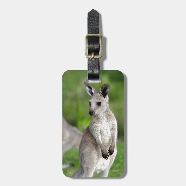 Cute baby kangaroo bagagebricka (Vertikal Framsida)