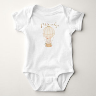 Cute Baby-kanin i Luft Ballon Rosa Personlig T Shirt