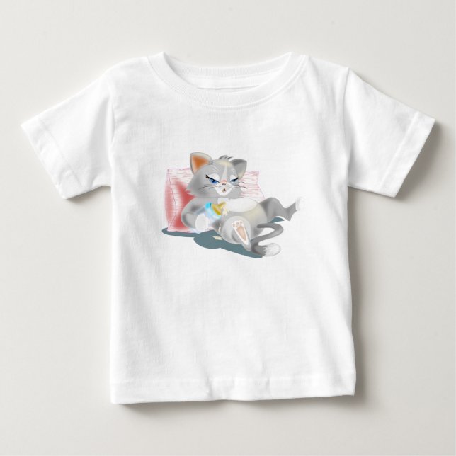 Cute Baby Kattunge T Shirt (Framsida)