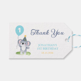 Cute Baby Koala Balloon Birthday Presentetikett