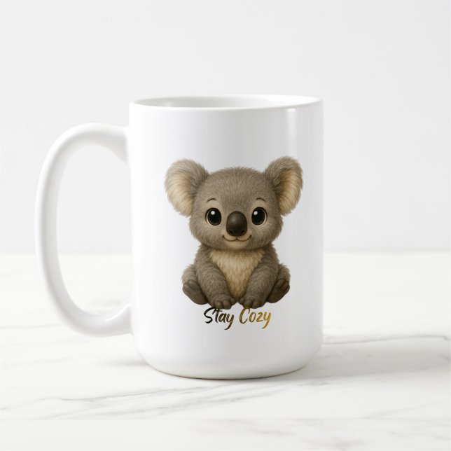 Cute Baby Koala Kaffemugg (Vänster)