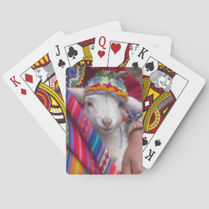 Cute Baby Lamb-fåruppsamlingskort för nötkreatur Casinokort