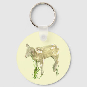 Cute Baby Lamb-nyckelkedjan Nyckelring