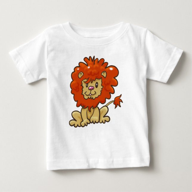 Cute Baby Lejon T Shirt (Framsida)