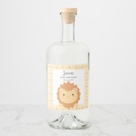 Cute Baby Lejona Unge Kön Neutral babystötare Spritflaskor Etikett