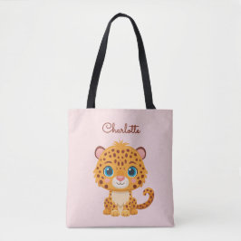Cute Baby Leopard Safari Animal Kids Tygkasse