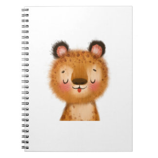 Cute baby leopard Spiral fotopatbok Anteckningsbok