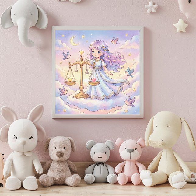 Cute Baby Libra Zodiac Wall Art Poster (Skapare uppladdad)