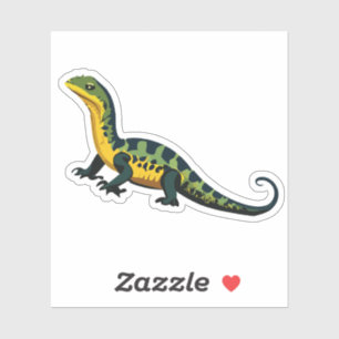 Cute Baby Lizard Tecknad Charactor Klistermärken