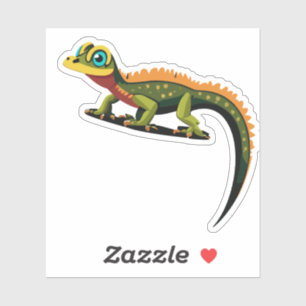 Cute Baby Lizard Tecknad Charactor Klistermärken