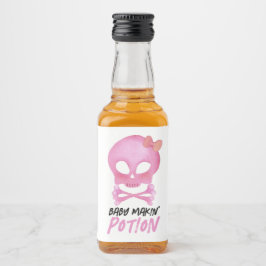 Cute Baby Makin'Potion Halloween Baby Shower Spritflaskor Etikett