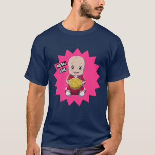 Cute baby med fotbollsspelarutrustning T-Shirt