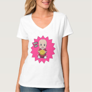 Cute baby med fotbollsspelarutrustning t shirt