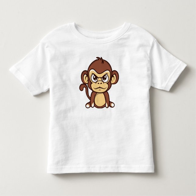 Cute Baby Monkey Infant T-Shirt (Framsida)