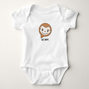 Cute Baby Monkey Tecknade figurer T Shirt