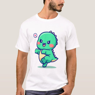 Cute Baby Monster Tecknad T Shirt