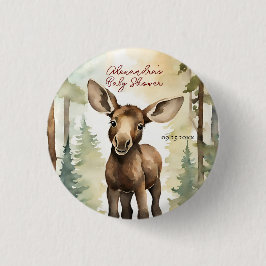 Cute Baby Moose Gender Neutral Baby Shower Knapp