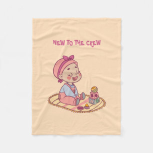 Cute Baby Motif Fleecefilt