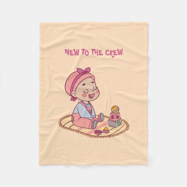 Cute Baby Motif Fleecefilt (Framsidan)