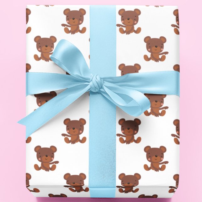 Cute Baby Nalle Mönster Presentpapper (Skapare uppladdad)
