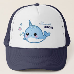 Cute baby narwhal - Personlig Truckerkeps